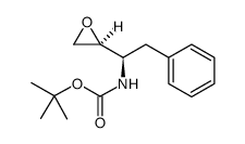 Carbamic acid, [(1R)-1-(2S)-oxiranyl-2-phenylethyl]-, 1,1-dimethylethyl ester, rel Structure