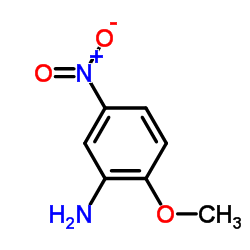 2-氨基-4-硝基苯甲醚结构式