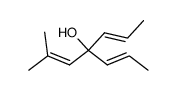 2-methyl-4-propenyl-hepta-2,5-dien-4-ol结构式