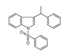 3-(1-phenylethyl)-1-phenylsulfonyl-1H-indole结构式