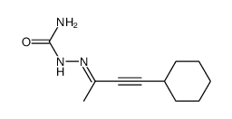 4-cyclohexyl-but-3-yn-2-one semicarbazone Structure