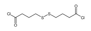 4,4'-disulfanediyl-bis-butyryl chloride结构式