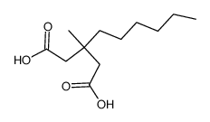3-hexyl-3-methyl-glutaric acid Structure