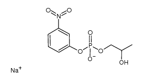 monosodium 2-hydroxypropyl m-nitrophenyl phosphate Structure