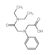 [[2-(Diethylamino)-2-oxoethyl](phenyl)amino]-acetic acid结构式