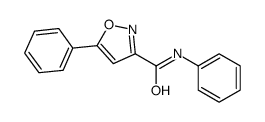 N,5-diphenyl-1,2-oxazole-3-carboxamide结构式