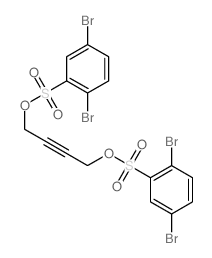 Benzenesulfonic acid,2,5-dibromo-, 2-butynylene ester (7CI,8CI)结构式