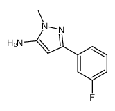 5-(3-FLUORO-PHENYL)-2-METHYL-2H-PYRAZOL-3-YLAMINE结构式