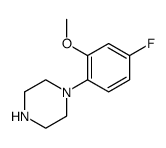 1-(4-氟-2-甲氧基苯基)哌嗪结构式