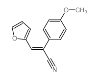 Benzeneacetonitrile, a-(2-furanylmethylene)-4-methoxy- structure