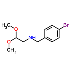 N-(4-溴苄基)-2,2-二甲氧基乙胺结构式