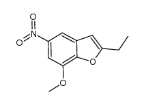 2-ethyl-7-methoxy-5-nitrobenzo[b]furan Structure