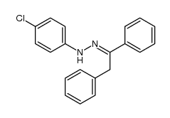 deoxybenzoin p-chlorophenylhydrazone Structure