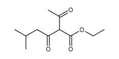 2-acetyl-5-methyl-3-oxo-hexanoic acid ethyl ester Structure