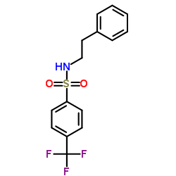N-(2-Phenylethyl)-4-(trifluoromethyl)benzenesulfonamide Structure
