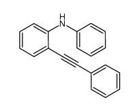 N-phenyl-2-(phenylethynyl)benzenamine结构式