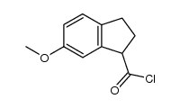 6-methoxyindan-1-carboxylic acid chloride结构式