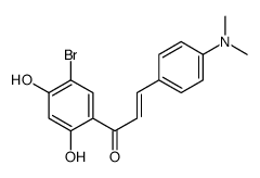 (E)-1-(5-bromo-2,4-dihydroxyphenyl)-3-[4-(dimethylamino)phenyl]prop-2-en-1-one Structure
