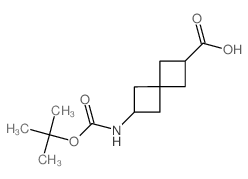 2-[(2-甲基丙烷-2-基)氧基羰基氨基]螺[3.3]庚烷-6-羧酸结构式