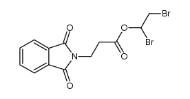 1,2-dibromoethyl β-phthalimidopropionate Structure