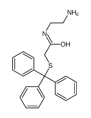 N-(2-aminoethyl)-2-tritylsulfanylacetamide结构式