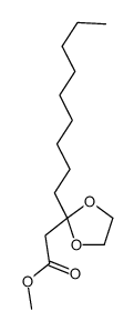 methyl 2-(2-nonyl-1,3-dioxolan-2-yl)acetate Structure