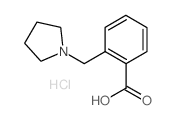 2-Pyrrolidin-1-ylmethyl-benzoic acid hydrochloride Structure