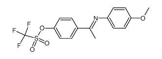 4-(1-(4-methoxyphenylimino)ethyl)phenyl trifluoromethanesulfonate结构式