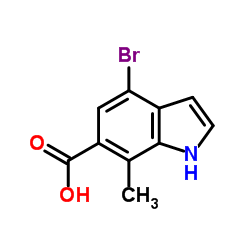 4-Bromo-7-methyl-1H-indole-6-carboxylic acid Structure