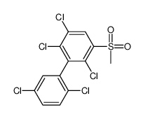 1,2,4-trichloro-3-(2,5-dichlorophenyl)-5-methylsulfonylbenzene结构式