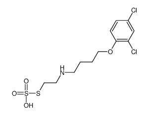 2,4-dichloro-1-[4-(2-sulfosulfanylethylamino)butoxy]benzene Structure