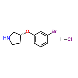 (R)-3-(3-Bromophenoxy)-pyrrolidine HCl structure