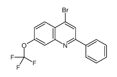 4-bromo-2-phenyl-7-(trifluoromethoxy)quinoline Structure