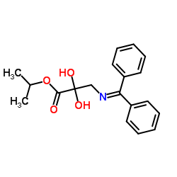 甘氨酸,N-(二苯基亚甲基)-,1-甲基乙酯结构式