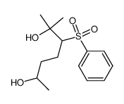 2-methyl-3-(phenylsulfonyl)heptane-2,6-diol Structure