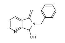 6-benzyl-6,7-dihydro-7-hydroxypyrrolo[3,4-b]pyridin-5-one Structure