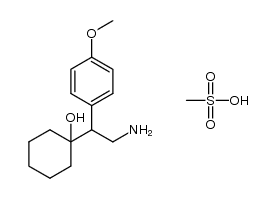 1-[2-amino-1-(4-methoxyphenyl)ethyl]cyclohexanol methanesulfonate salt结构式