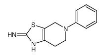 5-phenyl-6,7-dihydro-4H-[1,3]thiazolo[5,4-c]pyridin-2-amine结构式