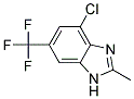 4-CHLORO-2-METHYL-6-TRIFLUOROMETHYL-1H-BENZIMIDAZOLE Structure