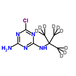 Terbuthylazine-desethyl-d9 Structure