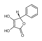 (S)-(+)-3,4-dihydroxy-5-phenyl-2(5H)-furanone结构式