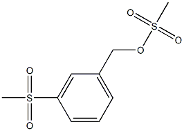 3-(methylsulfonyl)benzyl methanesulfonate Structure