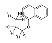 1-amino-1,1,2,3,3-pentadeuterio-3-naphthalen-1-yloxypropan-2-ol结构式