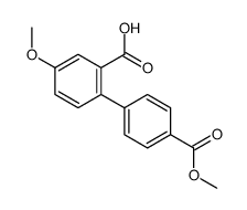 5-methoxy-2-(4-methoxycarbonylphenyl)benzoic acid Structure