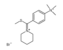 1-[α-methylthio-(p-trimethylammonia)benzylidene]piperidinium bromide结构式