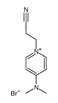 1-(2-cyanoethyl)-4-(dimethylamino)pyridin-1-ium bromide结构式