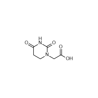 2-(2,4-二氧代-1,3-二氮嗪-1-基)乙酸结构式
