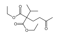 diethyl 2-(3-oxobutyl)-2-propan-2-ylpropanedioate结构式