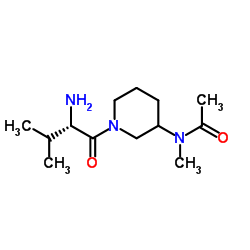 N-Methyl-N-[1-(L-valyl)-3-piperidinyl]acetamide结构式
