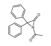 1-acetyl-3,3-diphenylaziridin-2-one Structure